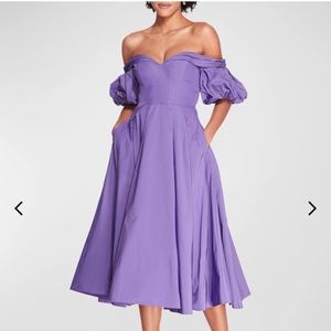 Marchesa Notte Off-Shoulder Dress